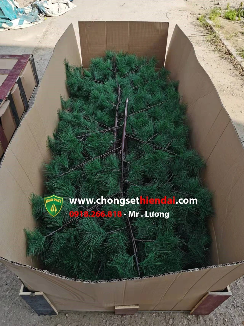 Lá thông ngụy trang, lá thông trang trí cột thu sét, cột anten