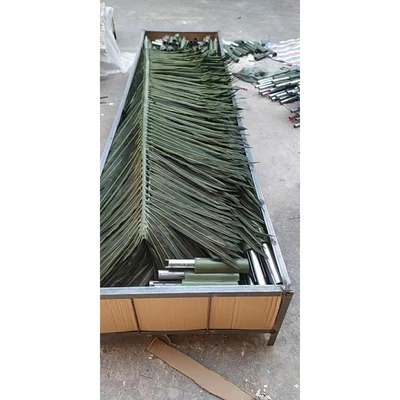 Lá dừa ngụy trang dài 3,8m, lá dừa trang trí cột thu sét, cột anten