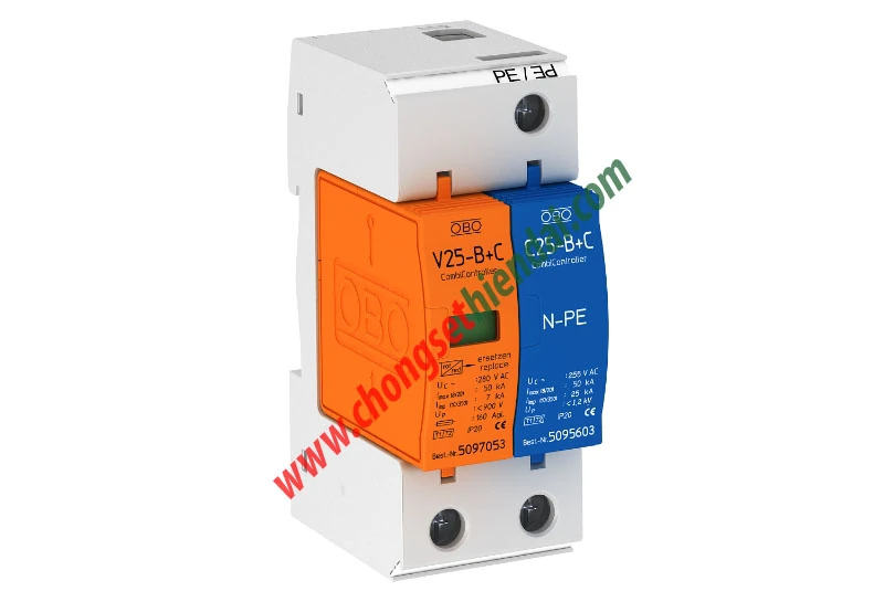 Thiết bị cắt sét 1 pha V25 TYPE hãng OBO - ĐỨC