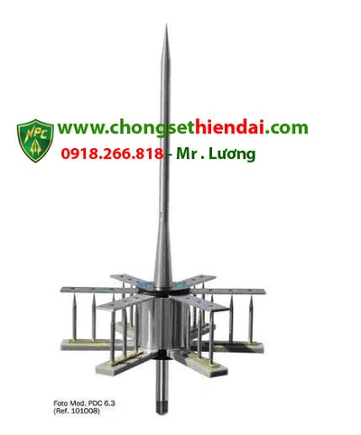 Kim thu sét Ingesco PDC 6.3, Rp=114m
