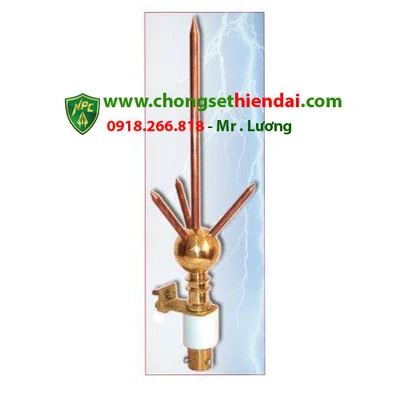Kim thu lôi TY902, bán kính bảo vệ 65m (Tahyang - Đài Loan)